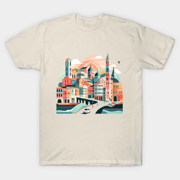 Whimsical Wanderlust Travel Lovers T-Shirt by Mehwish